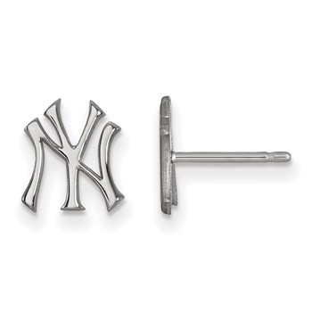 10kw Major League Baseball LogoArt New York Yankees Extra Small Post Earrings