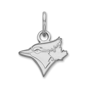 14k White Gold Major League Baseball LogoArt Toronto Blue Jays Bird Extra Small Pendant