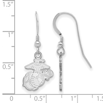 10kw U.S. Marine Corps Post Earrings — alternate view