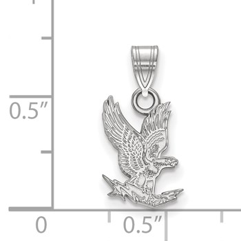 14k White Gold LogoArt United States Air Force Academy Falcon Small Pendant — alternate view