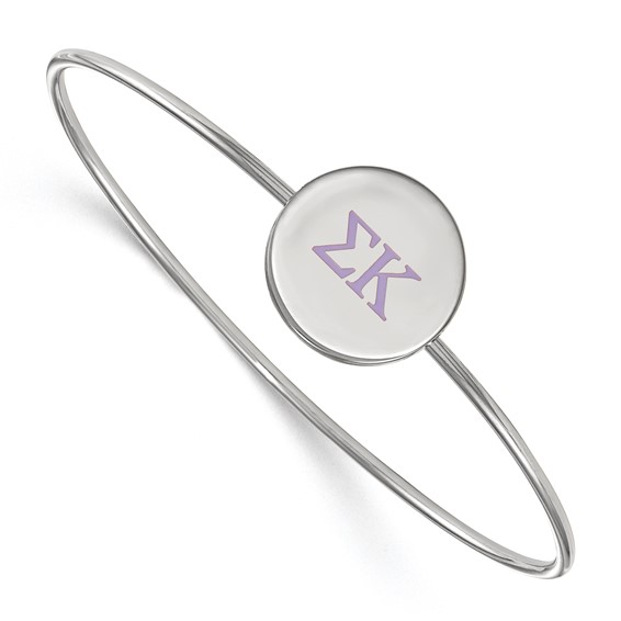 Sterling Silver LogoArt Phi Sigma Sigma Small Hook and Clasp