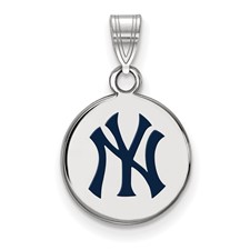 14k Gold MLB LogoArt New York Yankees N-Y Small Pendant - Quality Gold