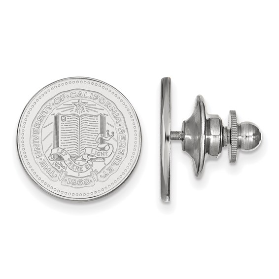 Sterling Silver Rhodium plated LogoArt University of California