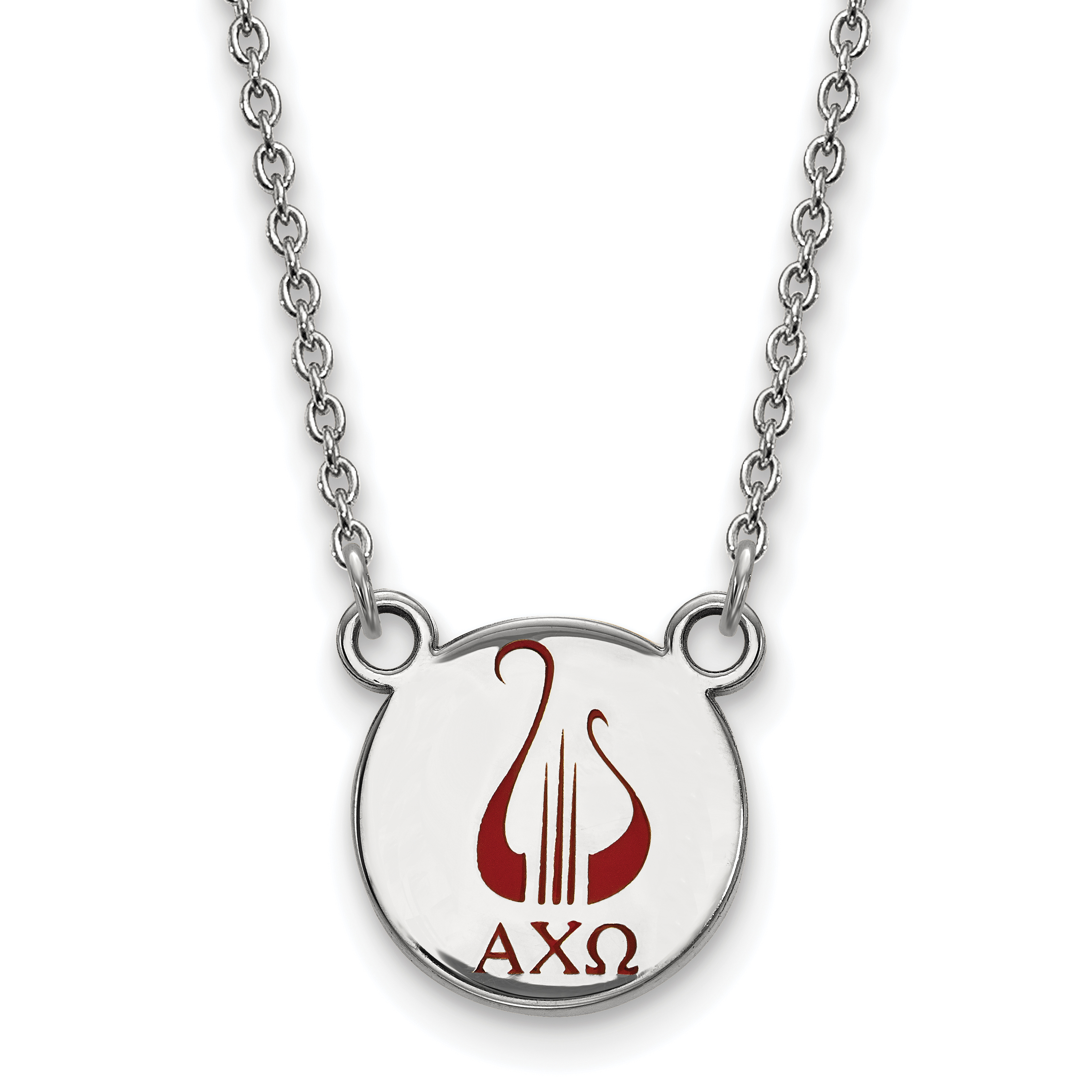 Alpha omega store pendant silver