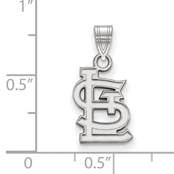 SS/Rh-p Major League Baseball LogoArt St. Louis Cardinals Small Pendant — alternate view