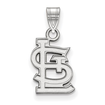 SS/Rh-p Major League Baseball LogoArt St. Louis Cardinals Small Pendant