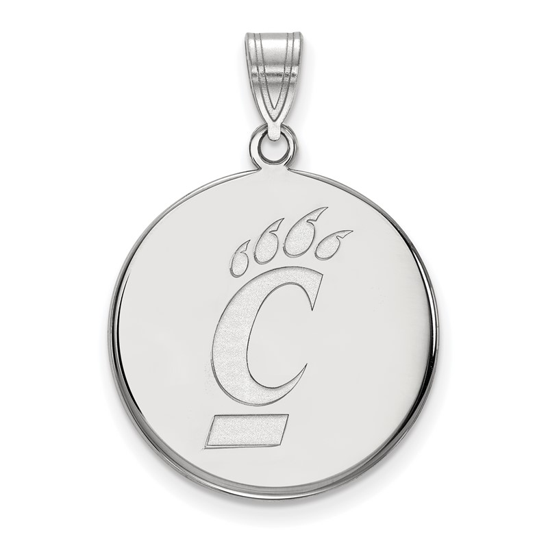 Louisville Cardinals Stainless Steel & CZ'S Red Oval Charm