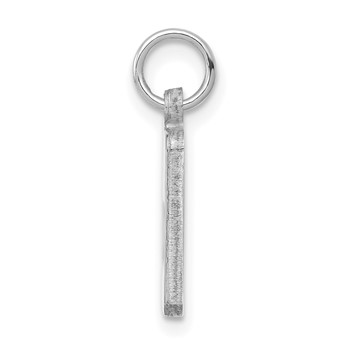 Sterling Silver Rhodium Plated Major League Baseball LogoArt Kansas City Royals Enamel Tag Pendant — alternate view