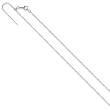 Sterling Silver Add-A-Bead 22" Cable Chain Necklace — alternate view