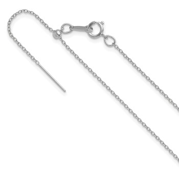 Sterling Silver Add-A-Bead 22" Cable Chain Necklace