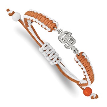 Stainless Steel Major League Baseball LogoArt San Francisco Giants Adjustable Cord Bracelet