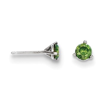 14k .40ct Green Diamond Stud Earrings