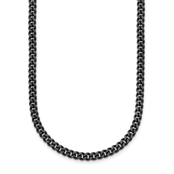 Herco Stainless Steel Black PVD 4.2mm Curb 24 inch Chain - Quality 