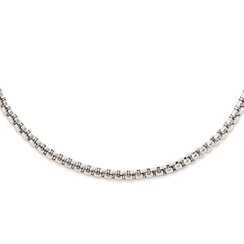 Stainless Steel 6mm Rolo 24" Link Necklace