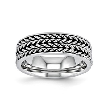 Stainless Steel 7 mm Gents Band