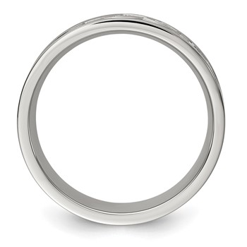 Stainless Steel 7mm Celtic Knot Band — alternate view