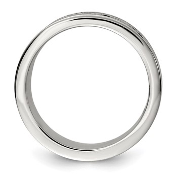 Stainless Steel Black Cross Scroll Band — alternate view