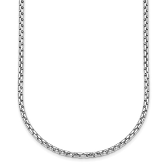 White Gold-Filled Rhodium Cuban Curb Link Chain by Yard, Silver