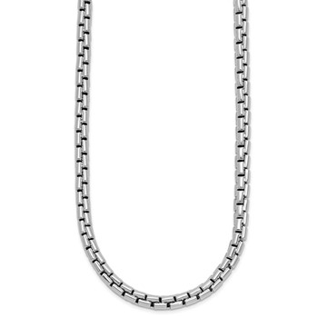 Herco Sterling Silver Rhodium-plated Fancy Link Necklace — alternate view