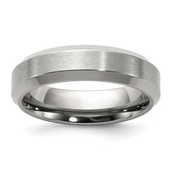 Titanium GTS 6 mm Matte Bvl Edge Ring