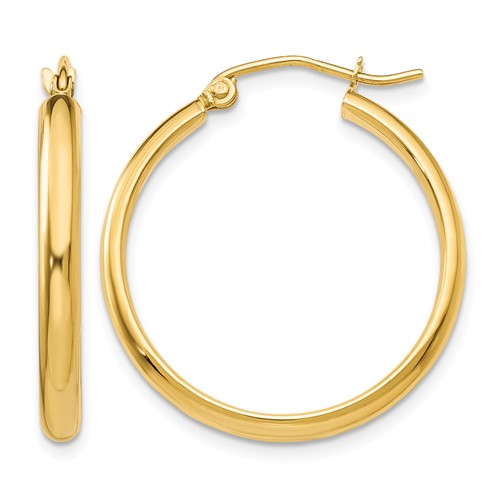 10k Polished Hoop Earring