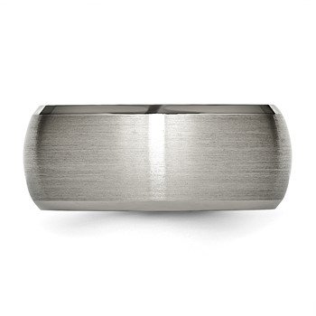 Chisel Titanium Satin and Polished 10mm Beveled Edge Band — alternate view