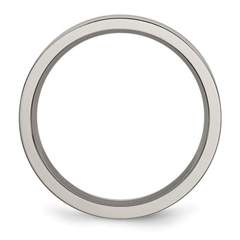 Chisel Titanium Brushed and Polished 6mm Grooved Band — alternate view