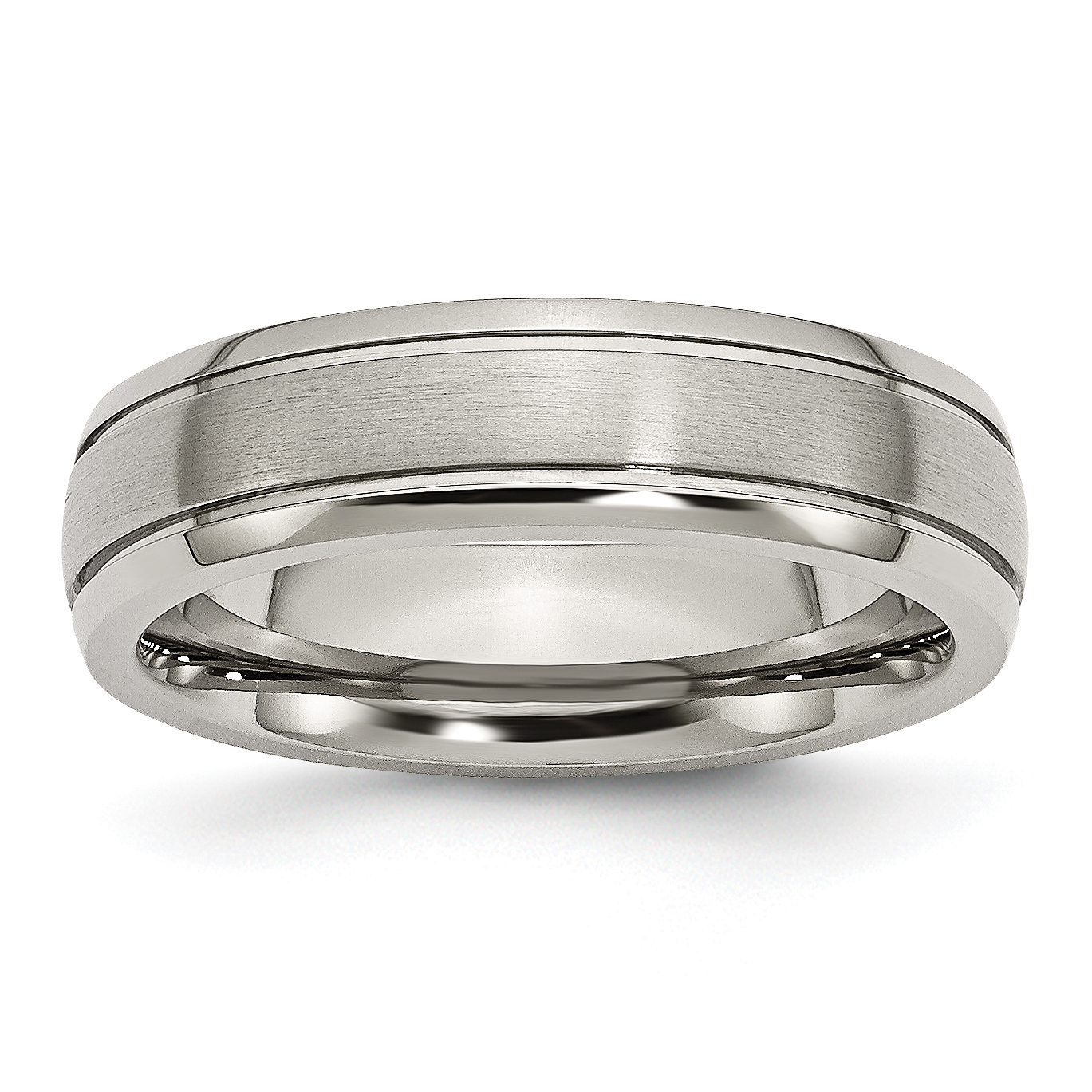 Details about   Titanium Grooved 6 MM Polished and Satin Wedding Band