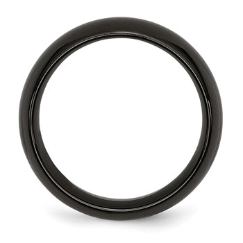 Chisel Titanium Black Ti Polished 8mm Band — alternate view