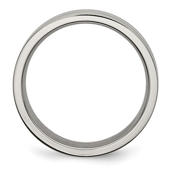 Chisel Titanium Brushed Center 6mm Grooved Band — alternate view