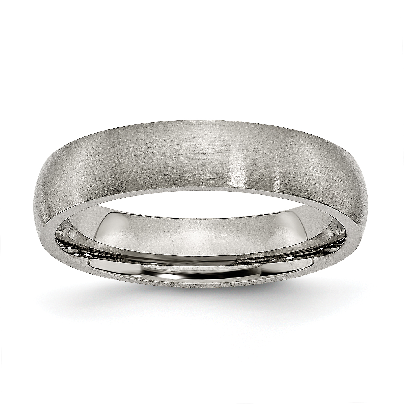 Men's 5.0mm Engravable Titanium Wedding Band (1 Line) | Peoples