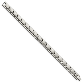 Chisel Titanium Brushed and Polished 8.5 inch Link Bracelet — alternate view