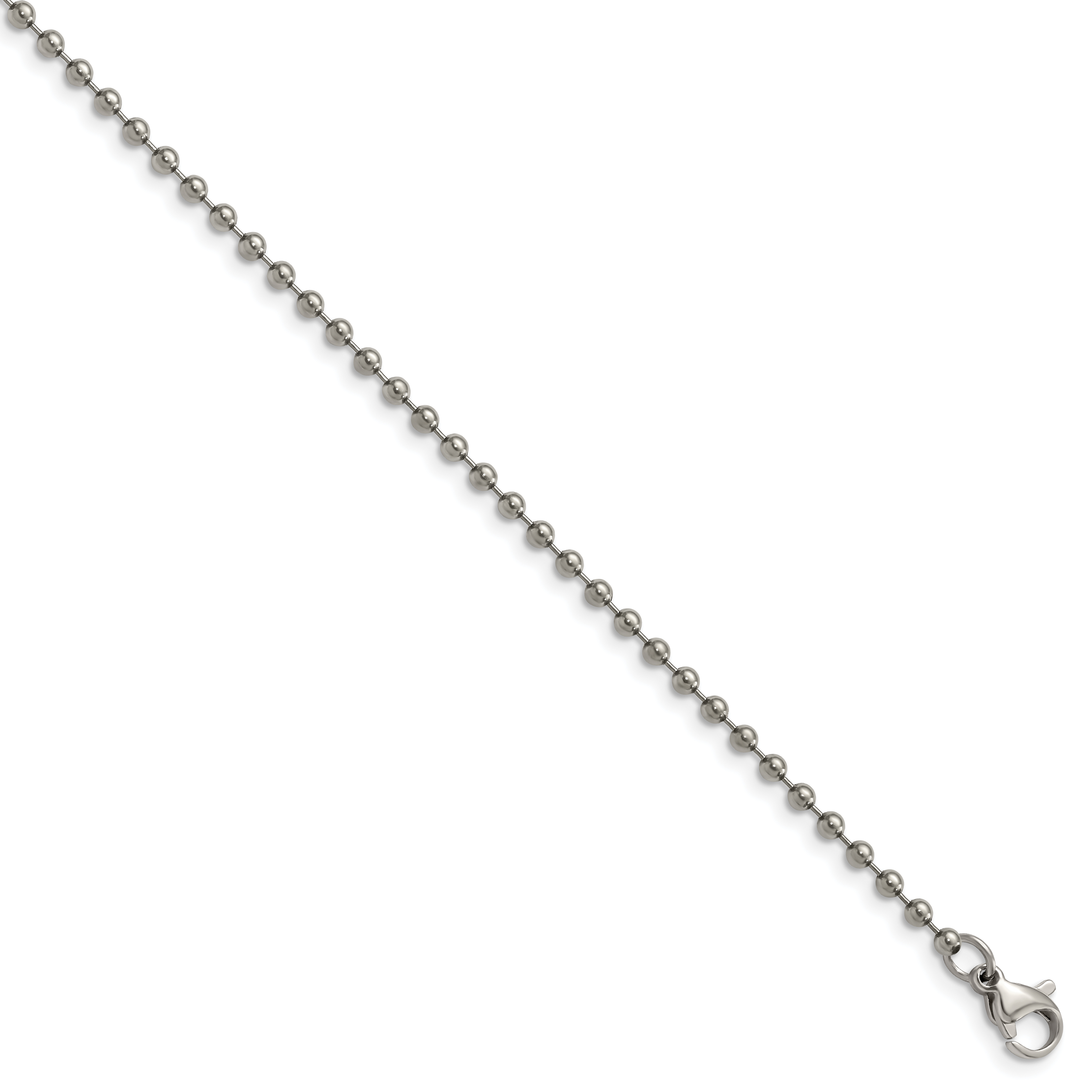 Titanium ball chain on sale necklace