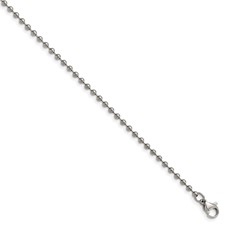 Image of Chisel Titanium Polished 2.00mm 18 inch Ball Chain