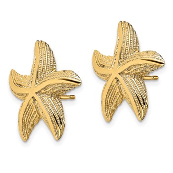14K Starfish Post Earrings — alternate view