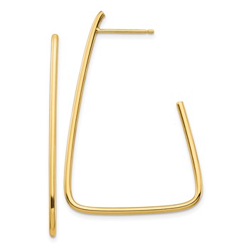 1/2pr 14k Polished Post Dangle Earrings