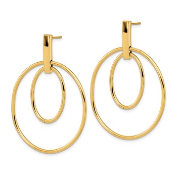 14k Polished Post Dangle Earrings — alternate view