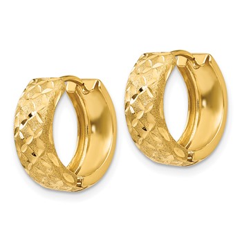 14k 5mm Hinged Hoop Earrings — alternate view