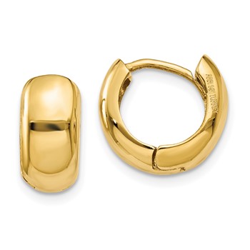 14K Hinged Hoop Earrings