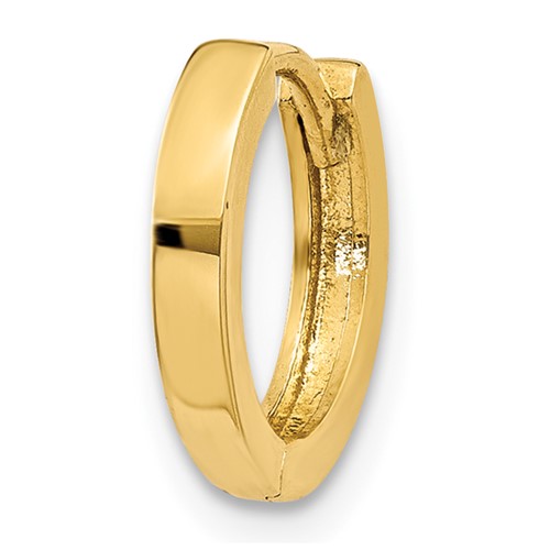Single 14k Round Hinged Hoop Earring