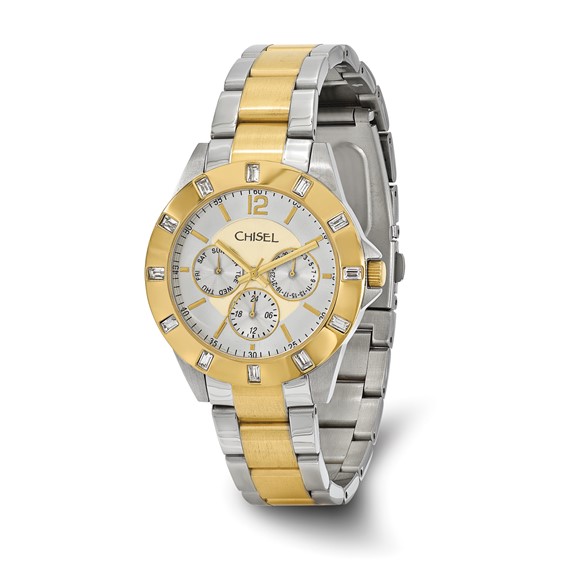 Chisel Men's Two-tone Silver Dial Stainless Steel Watch - Chisel