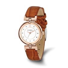 Ladies Chisel Stainless Steel Champagne Dial Wrist Watch, 7.5 inch Length Chisel Ladies Stainless Steel Champagne Dial Watch - Black  main image 3