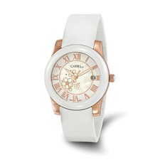Chisel Ladies White Ceramic White Dial Watch Gem & Harmony Ladies Chisel White Ceramic Dial Analog Watch  main image 4