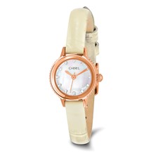 Chisel Ladies White Ceramic White Dial Watch Gem & Harmony Ladies Chisel White Ceramic Dial Analog Watch  main image 2