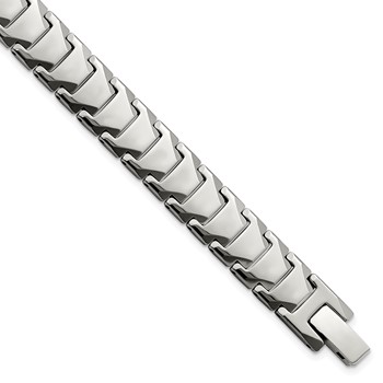 Chisel Tungsten Polished 9 inch Bracelet