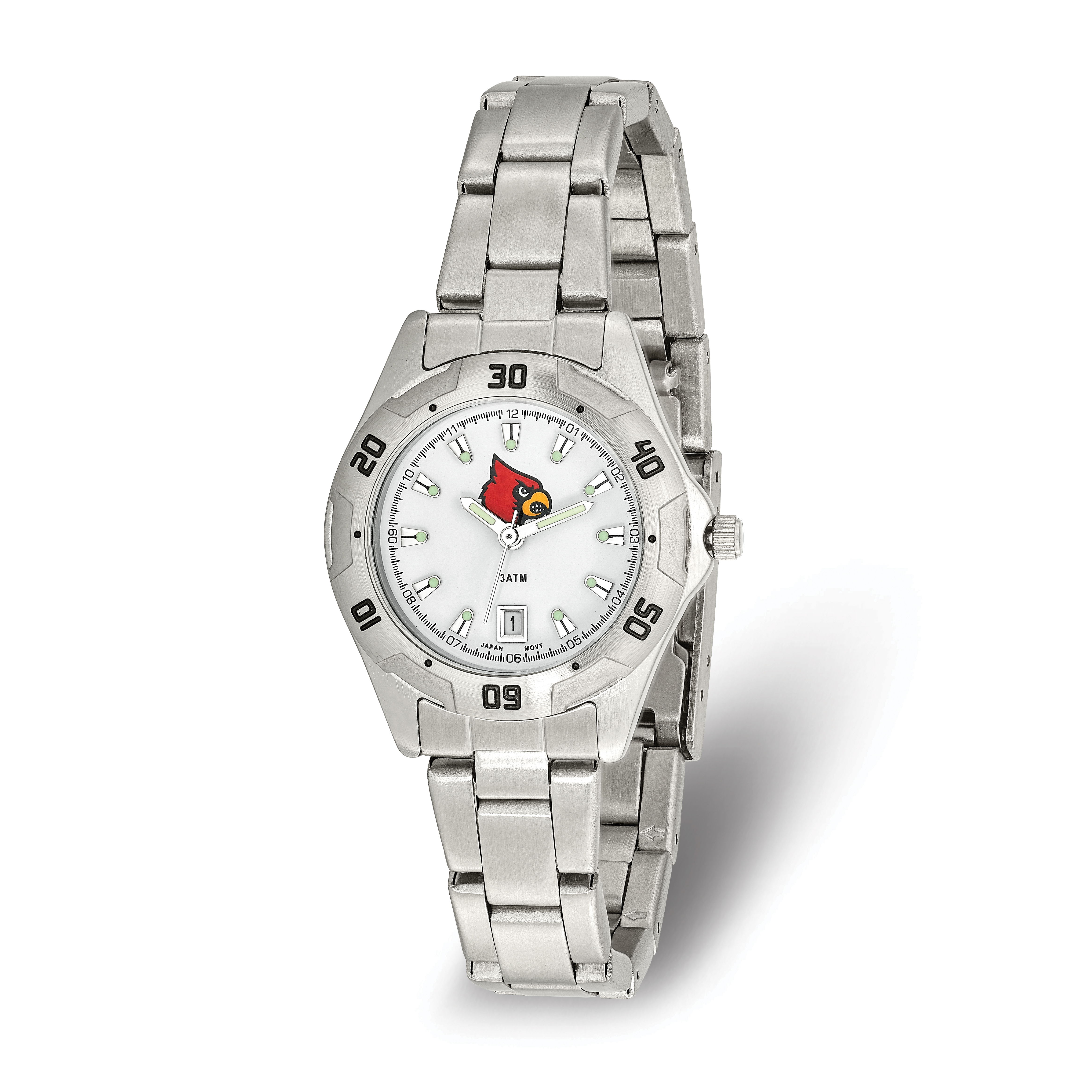 LogoArt University of Louisville All-Pro Ladies Chrome Watch