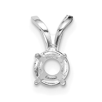 14kw Round 4-Prong Cast Heavy Weight 2.00ct. Pendant Setting