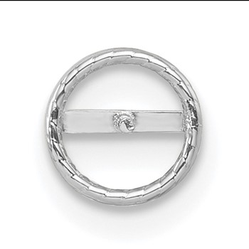 14k WG Single Holds 5mm Pearl Twisted Edge Post Earring Mounting — alternate view