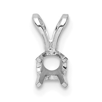 14kw Round 4-Prong Medium Weight .02ct. Pendant Setting