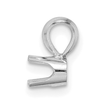 14kw Round 4-Prong Heavy Weight .10ct. Pendant Setting — alternate view